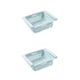 thumbnail image 4 of Bearachild refrigerador organizador de plástico retráctil cajón escalonado huevo capa fresca bandeja caja de almacenamiento utensilios de Azul 2piezas, 4 of 6