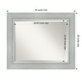 thumbnail image 4 of Amanti Art Romano Silver Beveled Wood Wall Mirror 29.25 x 35.25 in., 4 of 5