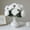 #001-White, variant on YiJuHui Artificial Chrysanthemum Flowers, Realistic Fake Silk Floral Arrangement, Elegant Home Decor for Indoor Outdoor Wedding Table Centerpiece, Faux Plant Decor