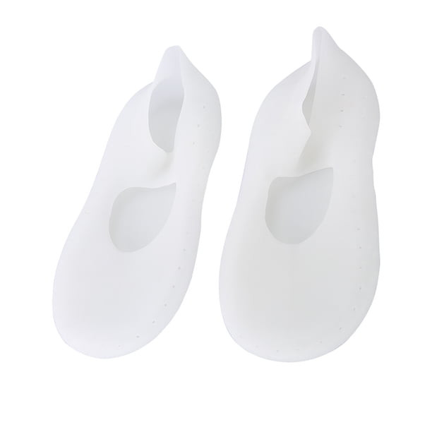 Calcetinas de Silicona, 1 Par de Calcetinas Suaves de Aloe, Calcetinas de Gel de Silicona para El Talón, Calcetinas Hidratantes Antideslizantes para Mujeres, Hombres
