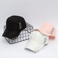 thumbnail image 2 of Gorra de béisbol con visera de aro de hierro cruzado de estilo coreano para primavera y verano, moda para hombres y mujeres, gorra de sol de moda para otoño e invierno, 2 of 6