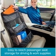 thumbnail image 4 of Organizador de coche para el asiento trasero, asiento delantero o SUV con 3 contenedores de fácil visión, 4 of 7