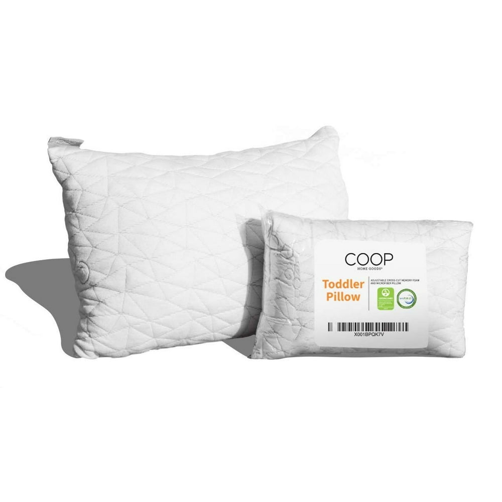 Coop Home Goods Toddler Pillow (14x19) Hypoallergenic CrossCut