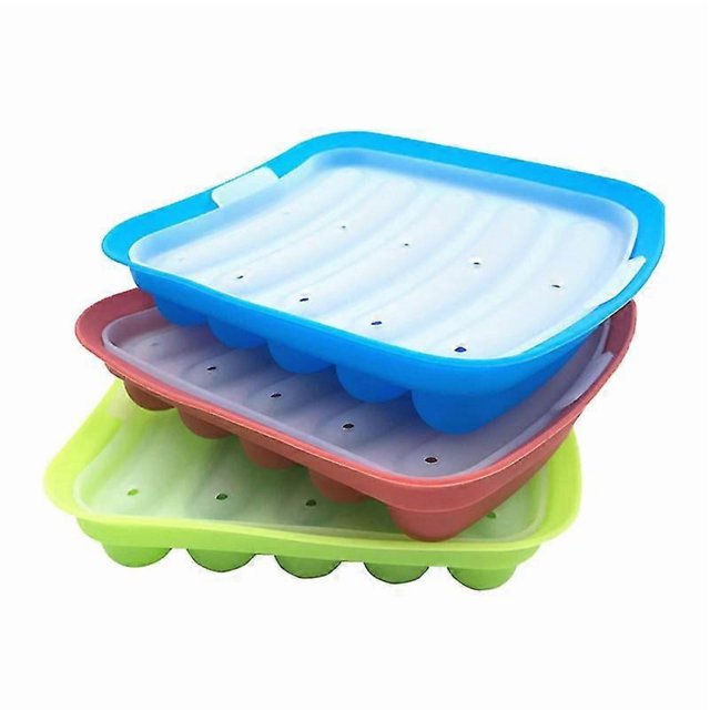 1 Pc Creative Sausage Making Mold Silicone Handmade 5 Sausage Maker Diy Baking Mold - 15x13.5x3cm (random Color)