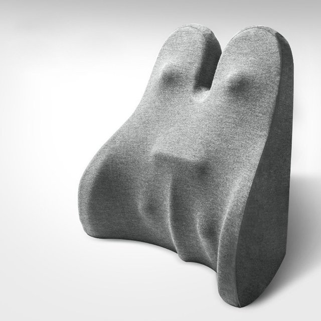 DFC Back Support Pillow For Chair Lumbar Support Pillow For Car Gaming Chair Memory Foam Back Cushion With Removable Pillowcase Ergonomic For Improve Sitting Posture