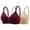 Beige, variant on Ltctricy Women's 2 Pc Push up Bras Comfortable Wireless Full Figure Support Lift up Bralette Breathable Plus Size Bras