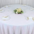 thumbnail image 4 of Balsa Circle 132" Sequin Round Tablecloth Wedding Party Linens Iridescent Blue, 4 of 6