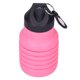 thumbnail image 5 of Botella de agua plegable de silicona plegable de 500 ml con tapa de plástico para viajes, 5 of 11