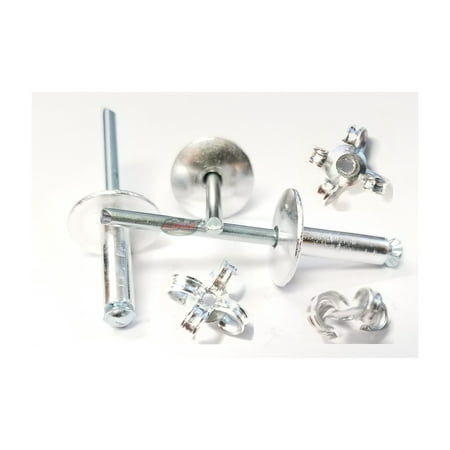 

Mill 3/16 Pop Rivets Aluminum Large Head Exploding Banana Peel Back Fasteners .125 - .560 Grip Range