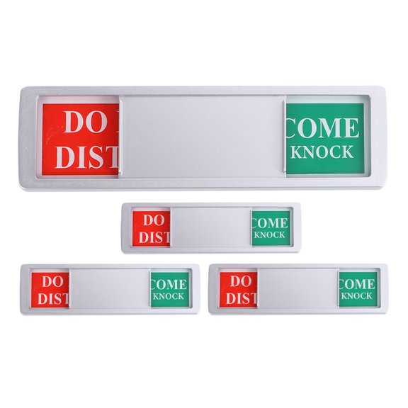 4pcs Door Sign for Hotel Door Knob Including Don't Disturb and Service Signs