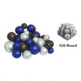 thumbnail image 2 of Pack of 27 Shatterproof Blue, Chocolate & Silver Christmas Ball Ornaments, 2 of 2
