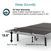 Ergo-Pedic CoreLift Comfort Lounger Adjustable Base, Twin XL