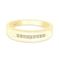 thumbnail image 3 of AFFY 1/10 Carat Round Cut White Natural Diamond Men's Ring In 14K Yellow Gold Over Sterling Silver (Clarity : I2-I3, Color : J-K, 0.1 Cttw) Ring Size-13.5, 3 of 3