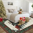 thumbnail image 3 of Christmas Rugs Area Rug Washable Rug for Bedroom, Soft Non-Slip Stain Resistant Rug for Living Room, Christmas Tree Print Holiday Decor Untra-Thin Carpet Rugs for Office, 3 of 12