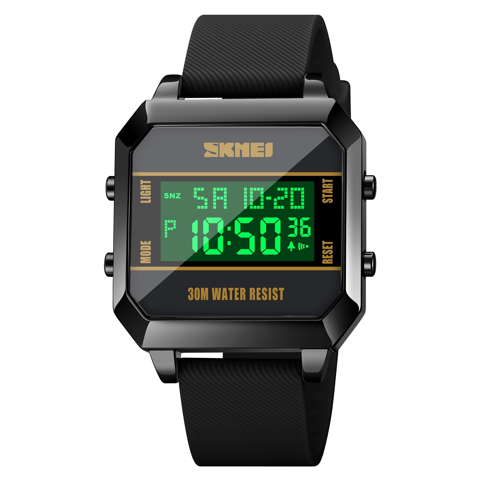SKMEI Men's Watch,  Big Face Fashion Outdoor Sports Watch, Black