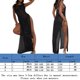thumbnail image 2 of Vestido De Punto Vestido maxi de ganchillo para mujer Traje de playa con abertura lateral y cuello redondo sin espalda (Negro S) Cgtredaw para Mujer Negro T XL, 2 of 7
