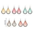 thumbnail image 4 of Sonducket 2 uds pendientes de gota de agua cadena colgante moderno Simple grande oreja larga alambre gancho pendiente joyería encanto mujeres Type9 NO9, 4 of 6