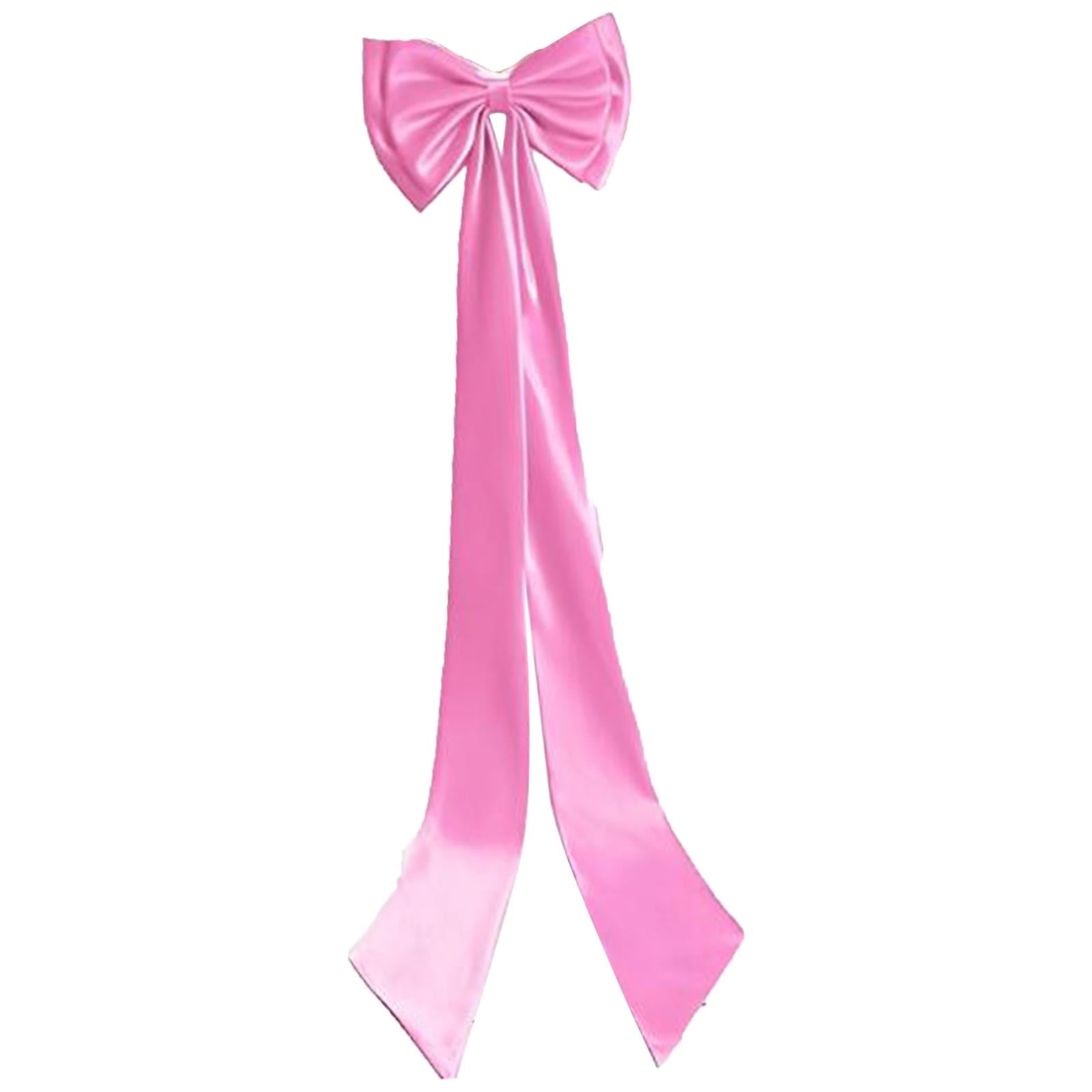 Satin Bow Train Removable Detachable Large Elegant Fabric Statement Accessory for Women Bridal Events