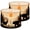 Color 2, variant on Linen Drum Lamp Shades Silhouettes Deer Forest Vintage Texture Grunge Effect Hunting Wildlife 13" x 13" x 10" Lampshade for Table Lamps Floor Lamps Lamp Shade Replacement Easy Assembly Required