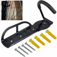 thumbnail image 1 of Arcisei Metal Bike Rack Black Wall Mounted Bike Rack Bike Wall Hook with Frame Protection, Up to 30kg Capacity with 8 Accessories Storage System for Hanging the Bike for Home Garage Storage, 1 of 2