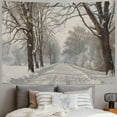 thumbnail image 2 of Orinice Snow Trees Person Tapestry Wall Hanging Unique Style Graphic Tapestries Home Wall Decor Art for Living Room Bedroom Farmhouse Dorm 40x30inch, 2 of 6