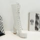 thumbnail image 4 of Botas hasta la rodilla cómodas y cálidas con tacón alto y cordones para mujer Wmkox8yii  hfjk2343, 4 of 8