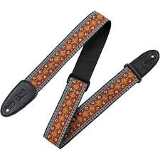 Levy's 2" Red Aztec Hootenanny Jacquard Weave Guitar Strap
