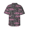 thumbnail image 3 of Fotbe Lovely Mom Ever Hawaiian Shirt for Men Unisex Summer Beach Casual Short Sleeve Cotton Linen Button Down Shirts-Large, 3 of 9