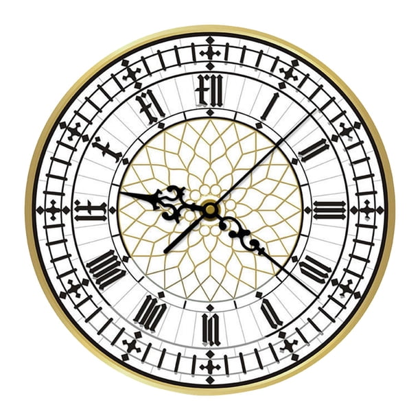 Reloj Big Ben silencioso sin tictac, reloj de pared acrílico de cocina con movimiento silencioso moderno, reloj analógico para el hogar, comedor,