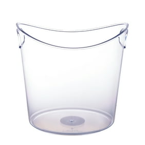 1 Count, 9 x 9.4 IN Clear Plastic Ice Bucket, by Way To Celebrate