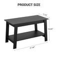 thumbnail image 4 of Yeshouse Space-Saving Industrial Coffee Table, 2-Tier Wood and Metal Center Table with Storage Shelf, Easy Assembly, 4 of 6
