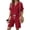 A179 Wine, variant on Xdegoge Women's Cotton Linen 2 Piece Outfits Summer Casual V Neck Button Down Short Sleeve Shirts and Drawstring Shorts Lounge Set Tracksuit with Pockets