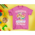 thumbnail image 3 of Paw Patrol Official Nickelodeon Girls' Preschool Shirt - Cute Sky Graphic Print - Comfortable and Durable for Playtime - Ideal Back to School or First Day of Preschool Outfit - Pink 3T, 3 of 5