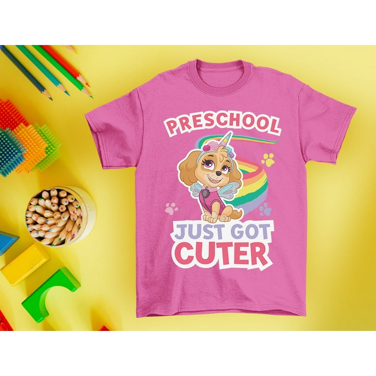 first day of preschool shirt girl