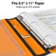 thumbnail image 4 of Binder STAPLES Better de 1 pulgada en D, 3 anillas, vista naranja, 275 hojas, 4 of 8