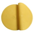 thumbnail image 2 of Juego de 8 manteles redondos trenzados SHACOS, lavables, 38 cm, color amarillo, 2 of 8