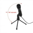 thumbnail image 2 of Mistaha Sf-910 Multifunctional 3.5mm Live Sound Microphone Portable Broadcasting Condenser Microphone with Stand for Desktop, 2 of 8