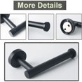 thumbnail image 4 of Wall Mounted Toilet Paper Holder 304 Stainless Steel Polished Finish Toilet Paper Holder, Matte Black, 4 of 4