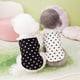 thumbnail image 4 of Ropa para perros, linda camiseta con lazo de encaje con lunares, negra y blanca, fina, para cachorros, camiseta para perros pequeños, ropa para mascotas de dos patas, 4 of 5