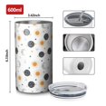 thumbnail image 4 of 20oz Coffee Tumblers White Cosmic Pattern Stainless Steel Vacuum Insulated Travel Tumbler Coffee Cups Mug with Lid and Straw with Cleaning Brush for Cold & Hot Drinks, 4 of 5