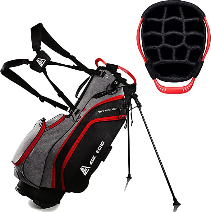 Ask Echo Lightweight Golf Stand Bag with 14 Way Full Length Dividers ,9