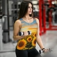 thumbnail image 6 of Haiem Beautiful Golden Sunflower Field Printed Women's Workout Tank Top, Quick-Dry Sleeveless Gym Shirt, Breathable Lightweight Athletic Top for Running, Yoga, and Casual Wear-, 6 of 7