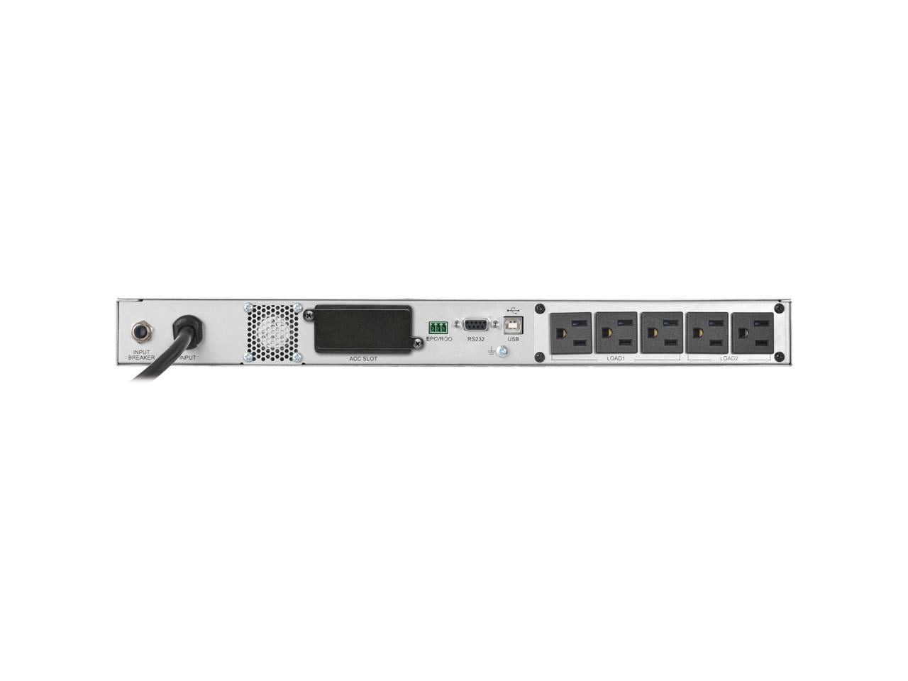 Tripp Lite 1U 120V 5 Outlet Double-Conversaion Smart Online UPS SU1500LCD1U