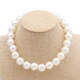 thumbnail image 4 of Cterwk Pearl Round Pearl Necklaces for Women, 8mm White Pearl Necklace Fashion Faux Pearl Choker Necklaces, 4 of 8