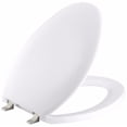 thumbnail image 1 of KOHLER K-4685-BN-0 BANCROFT EB TOILET SEAT W/ VIBRANT BRUSHED NICKEL HINGES, 1 of 2