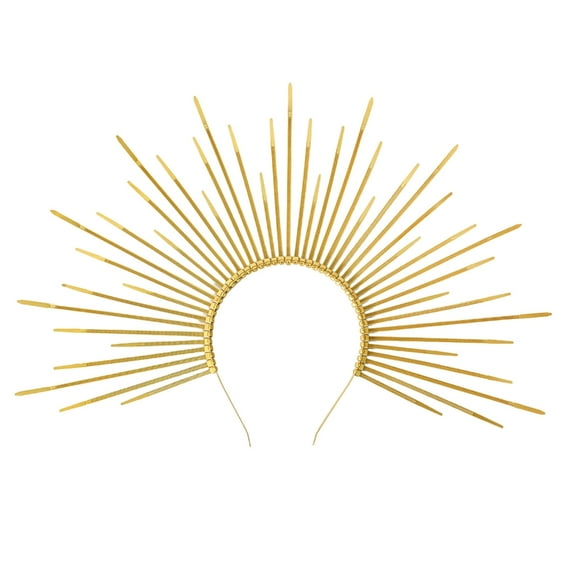 FENOHREFE Sun Goddesses Hair Hoop Bridal Wedding Headwear Elegant Delicate Hair Band for Women and Girls