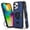 Blue, variant on Hotpom for iPhone 16 Pro Max Case with 360°Rotatable Ring Stand, Heavy Duty Shockproof, Anti-Fingerprint Rugged Women Men universal Protective Cover, Black
