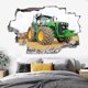 thumbnail image 1 of Adhesivos de pared 3D con diseño de tractor, efecto pared rota, PVC, 40 x 60 cm, 1 of 3