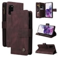 thumbnail image 1 of Case for Samsung Galaxy S20 Plus 5G Cover Zipper Pocket Wallet Case Magnetic Protective - Braun, 1 of 5