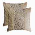 thumbnail image 6 of The HomeCentric Decorative Throw Pillow cover Gold 22"x22" (55x55 cm) Jacquard Foil, Crystal, Rhinestone, Embroidery Cushion cover For Sofa Chouch, Hotels, living, Bed Room, Abstract - Gilted Sparkle, 6 of 9